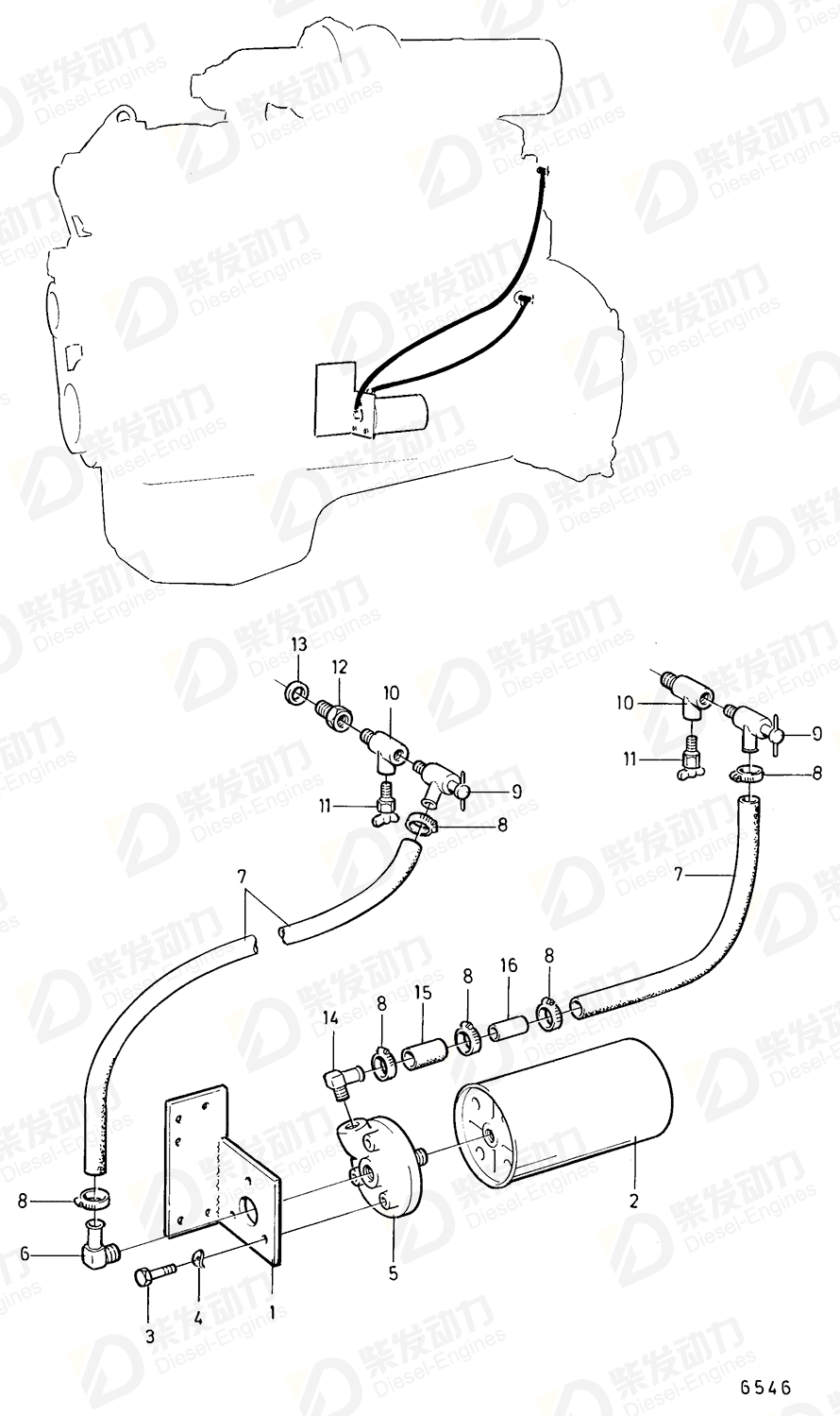 volvo penta Shut-off cock 82745 Drawing volvo penta Shut-off cock 82745 Drawing